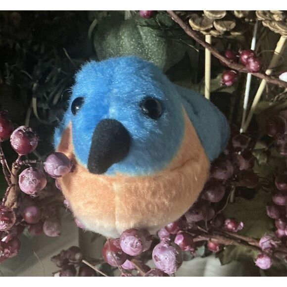 K&M International Eastern Bluebird 5" Plush Sound Audubon 2001 VTG Wild Republic - Picture 1 of 10